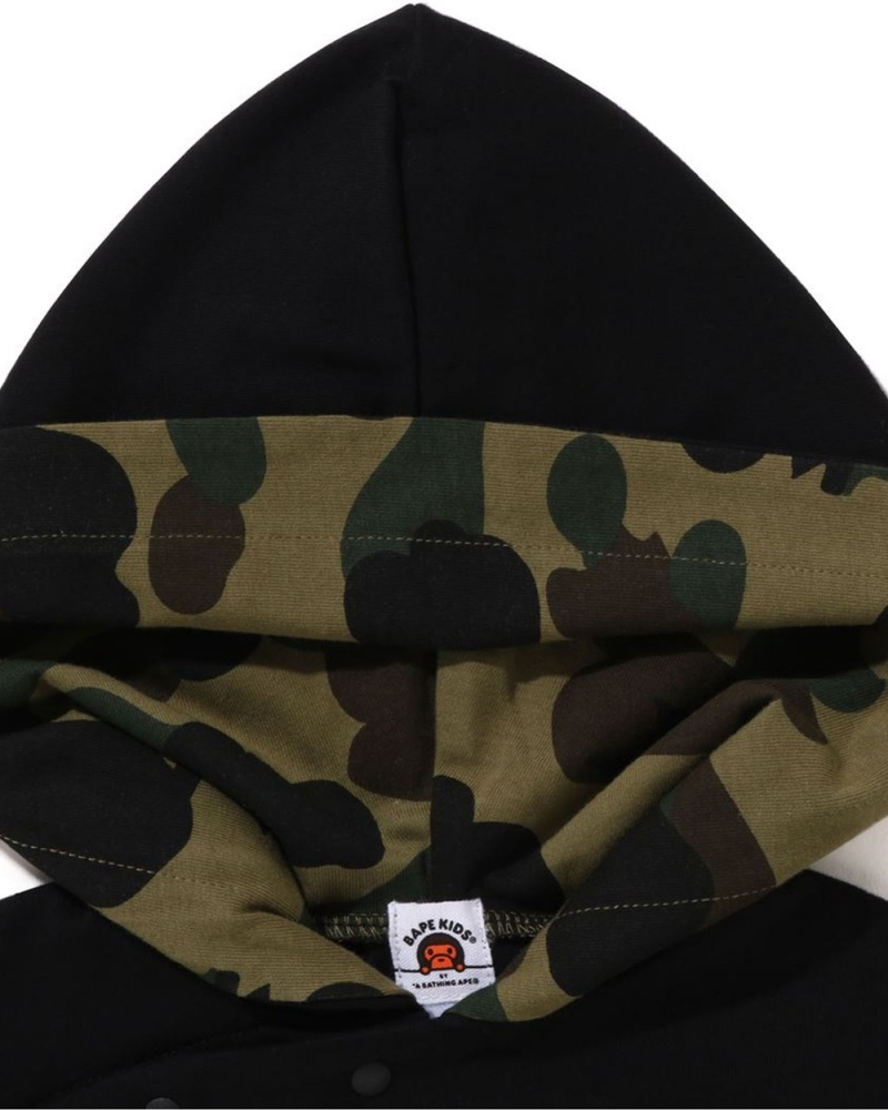 Combinaison Bape Babies 1st College Layered Hoodie Noir Enfant | WWB-33334338